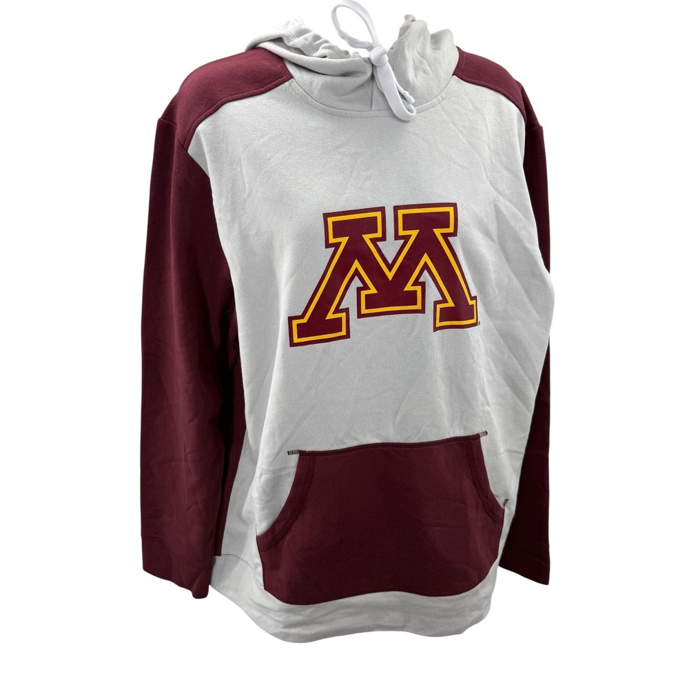 Fanatics Minnesota Golden Gophers Hoodie Sweatshirt Colorblock Mens Large NEW